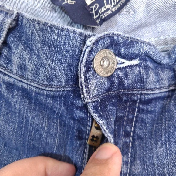 Lucky Brand Classic Rider Crop Jeans Womens 8/29 Medium Wash Denim Dungarees - Picture 11 of 15